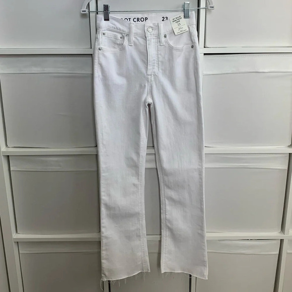 J.Crew Billie Demi Boot Crop Jean White - Picture 3 of 4